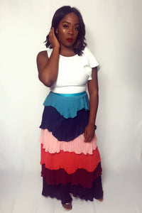 Flower Ruffle Skirt