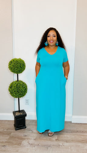 Maxi Dress Ice Blue