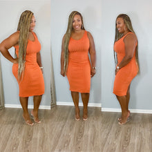 Load image into Gallery viewer, Jen Midi Dress Orange