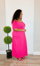 Load image into Gallery viewer, Maxi Dress Fuchsia