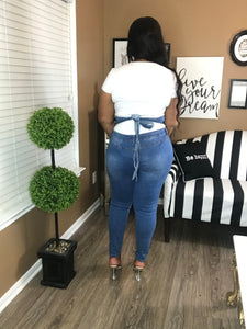 Crystal High Waist Jeans