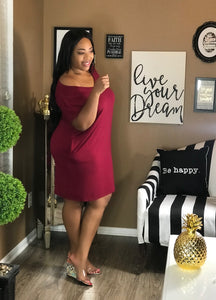 Not So Basic Dress (Red Wine)