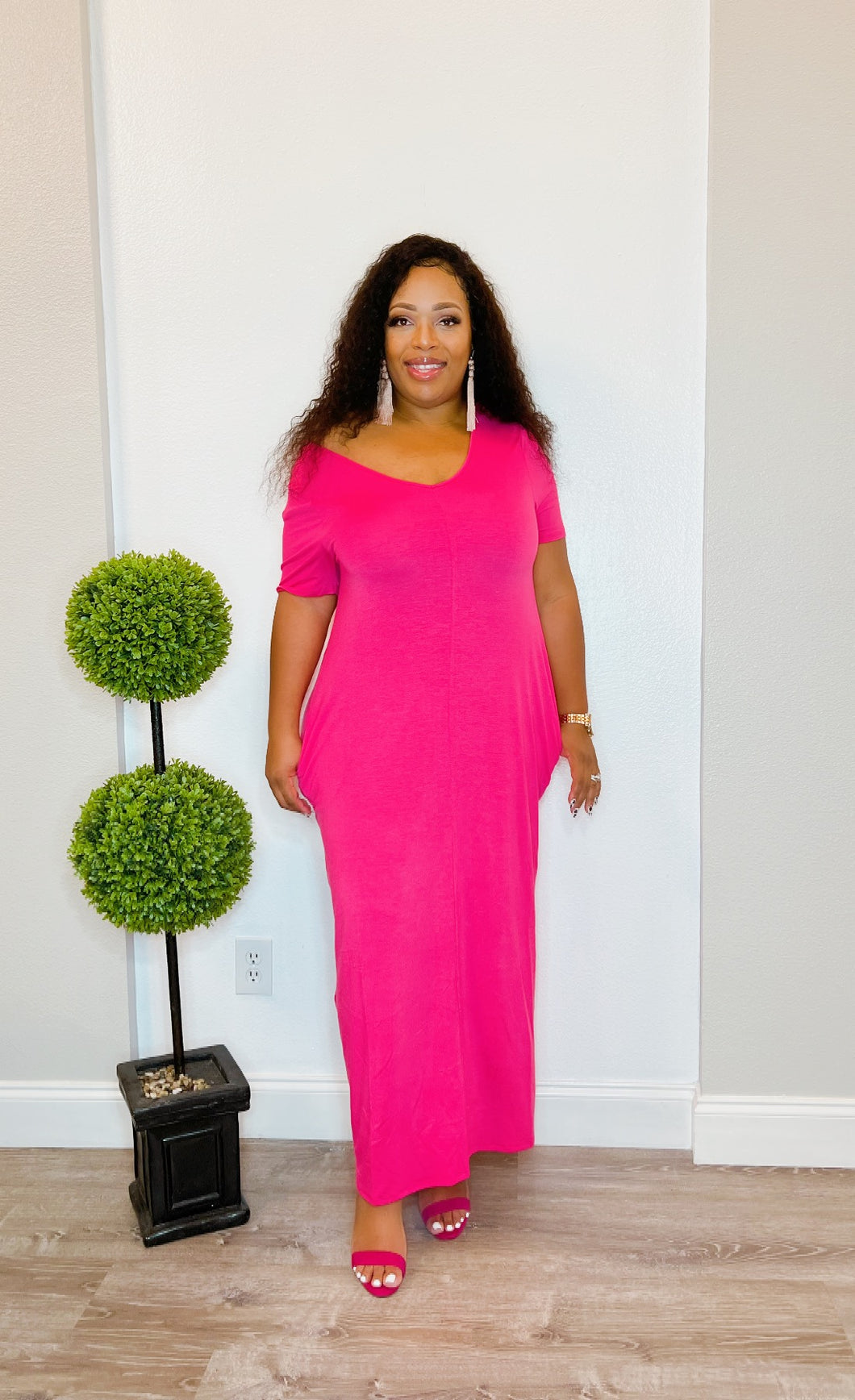 Maxi Dress Fuchsia