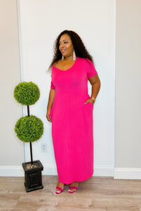 Maxi Dress Fuchsia