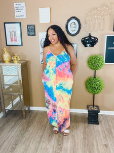 Brittany Tie Dye Maxi Dress