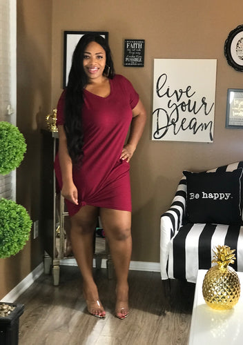 Not So Basic Dress (Red Wine)