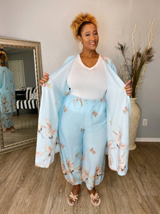 Crane Kimono Set