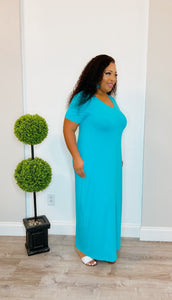 Maxi Dress Ice Blue